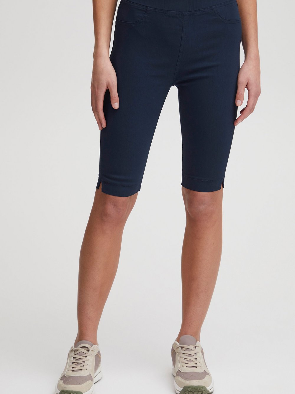 OXMO Bermudas Damen Viskose blau, L