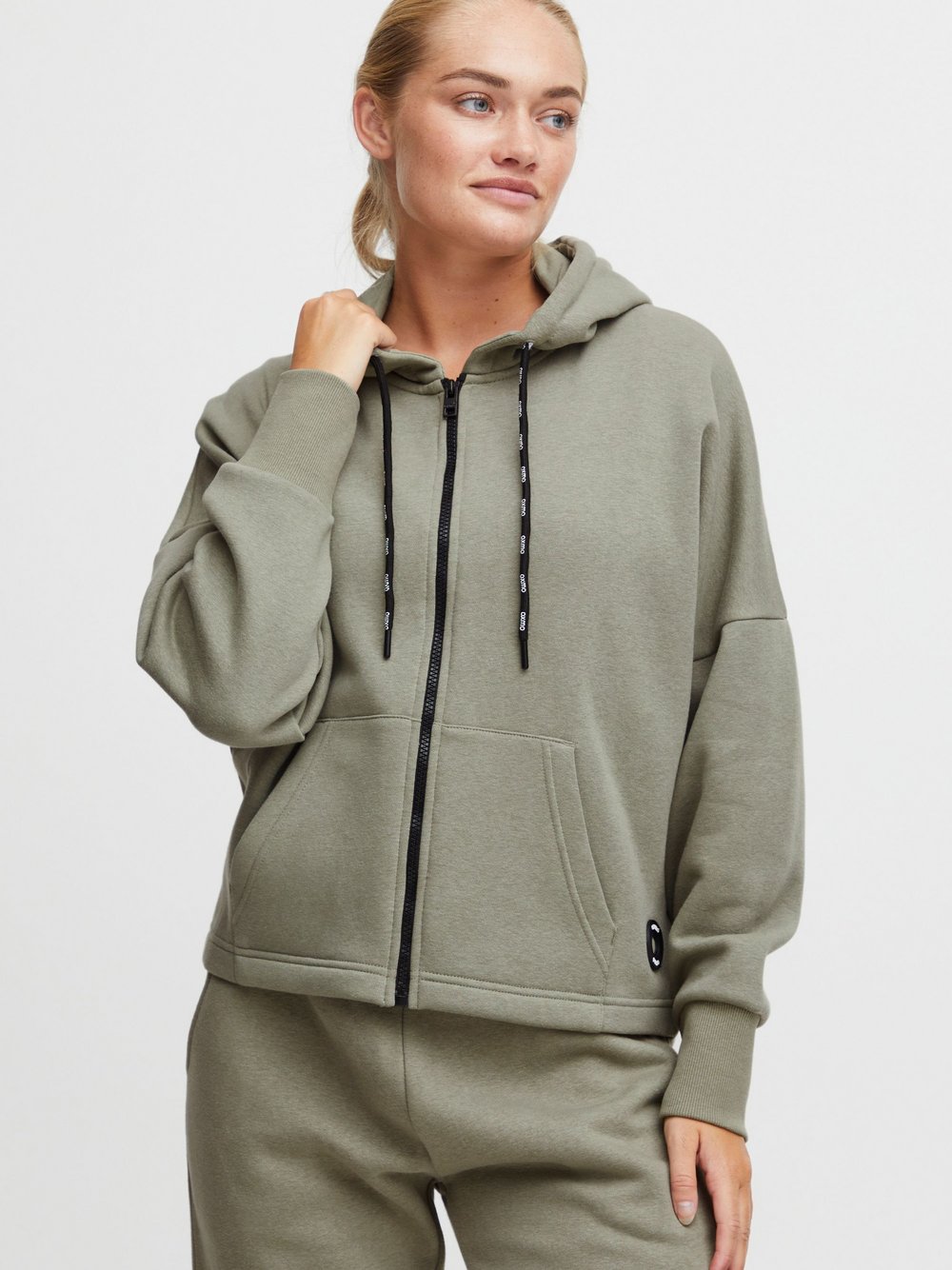 OXMO Sweatjacke Damen grün, L