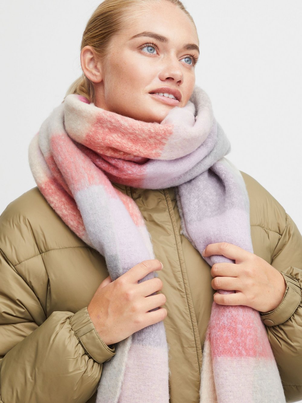 OXMO Strickschal Damen pink, ONE SIZE