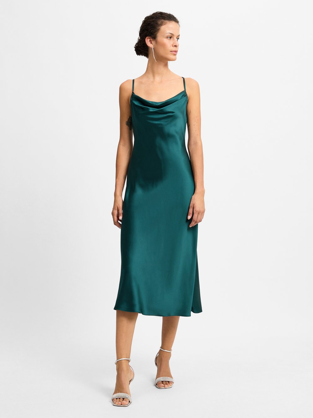 Marie Lund Abendkleid Damen Satin grün, 34