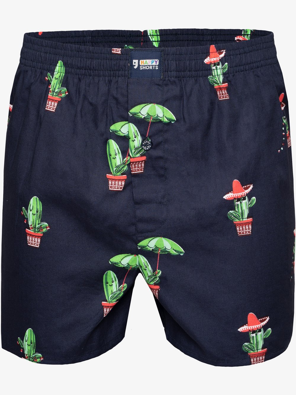 HAPPY SHORTS Boxer  Herren Baumwolle mehrfarbig bedruckt, L