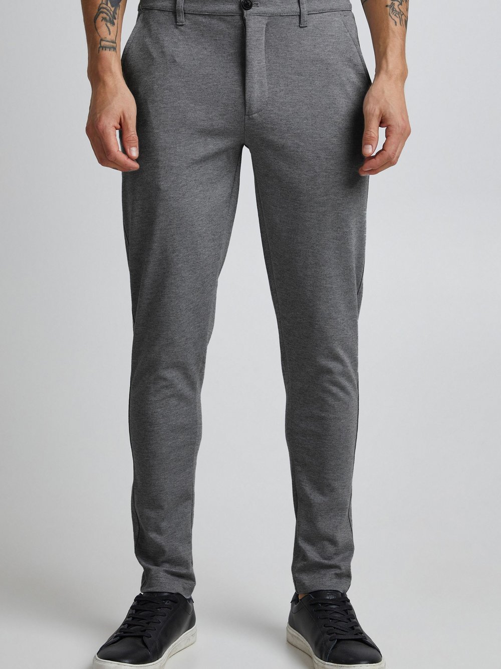 Thumbnail - Solid Stoffhose Herren grau, 28-32