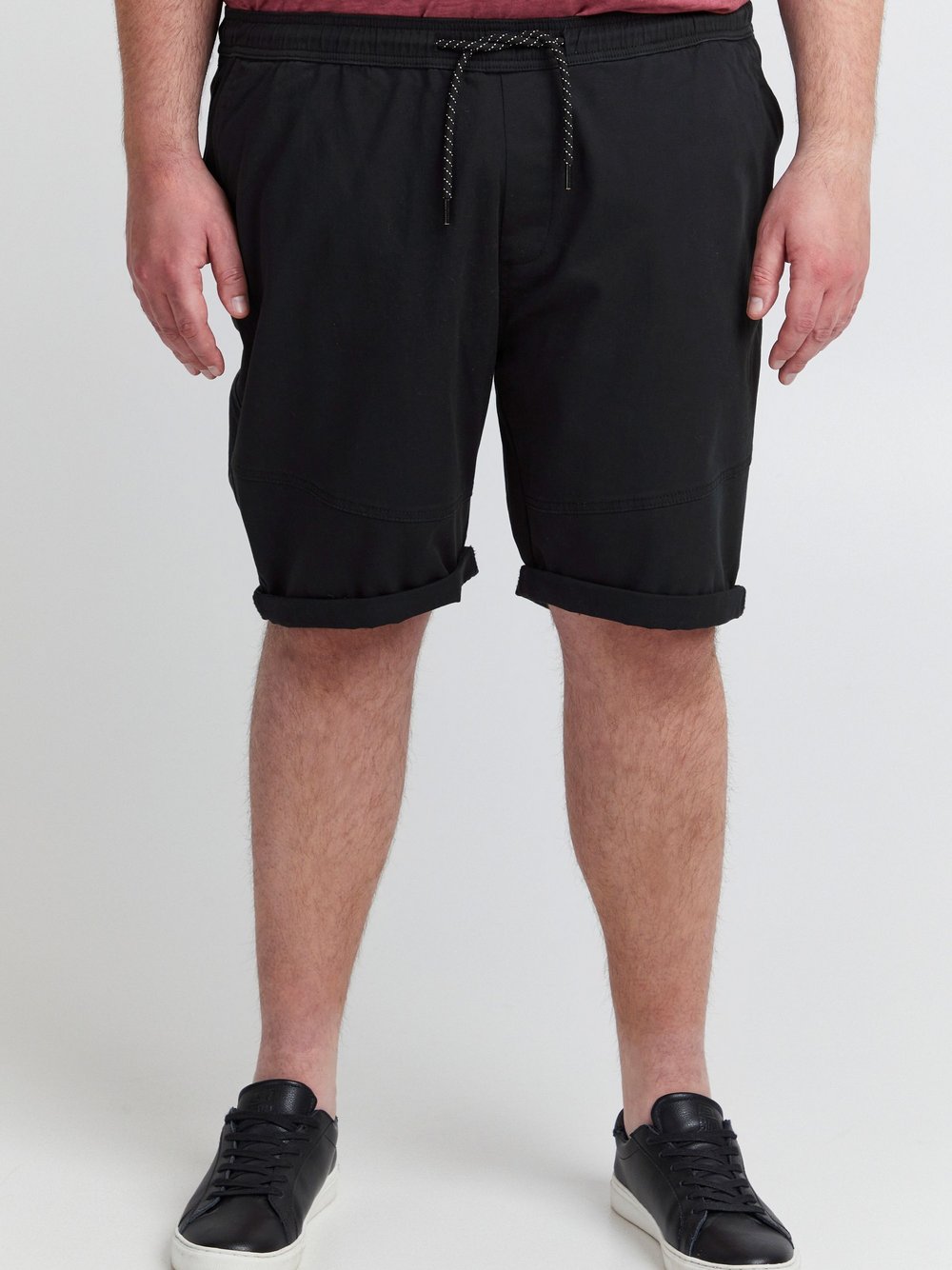 Solid Chinoshorts Herren Baumwolle schwarz, 6XL