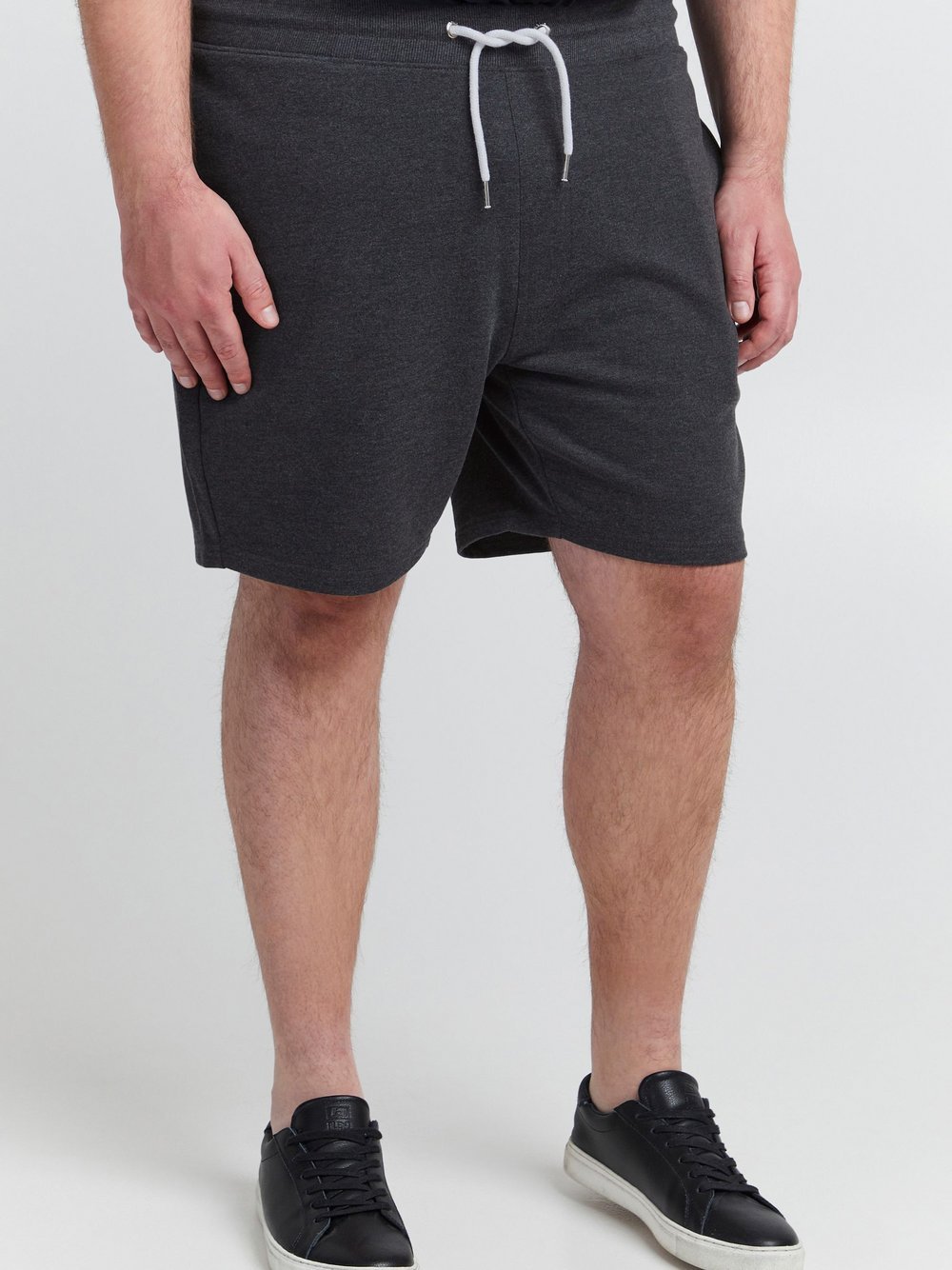 Solid Sweatshorts Herren Baumwolle grau, XXXL