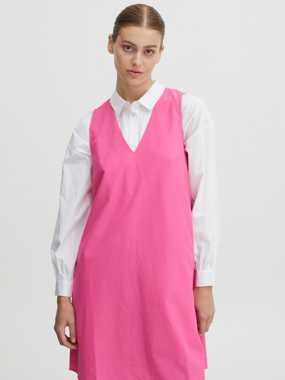 Ichi A-Linien-Kleid Damen pink, 36