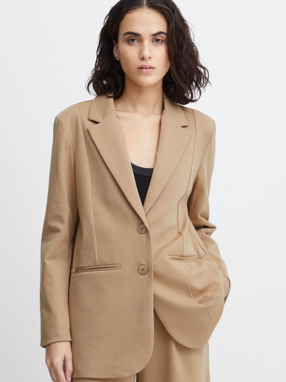 Ichi Jackenblazer Damen beige, XL