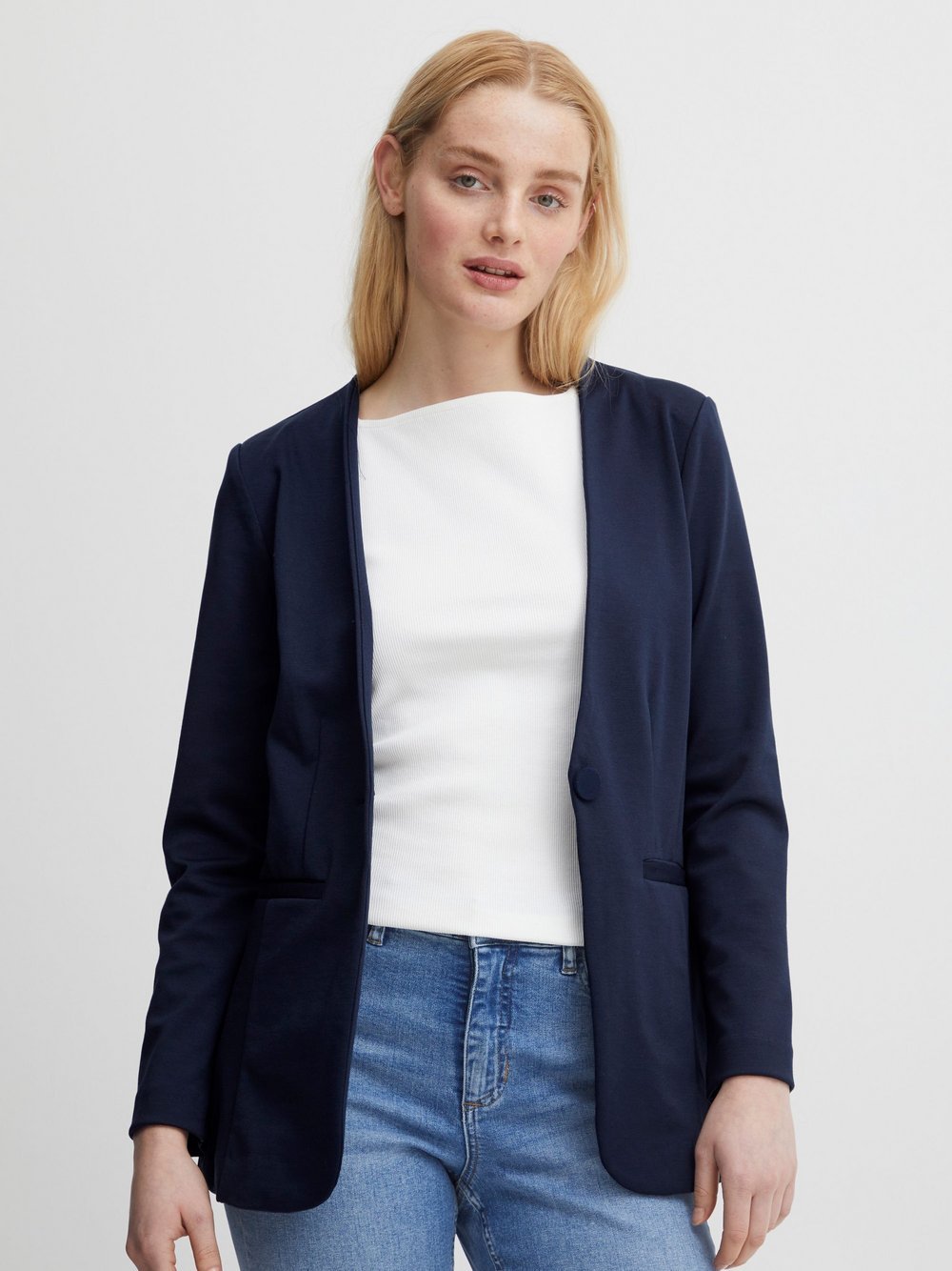 Ichi Jackenblazer Damen blau, L