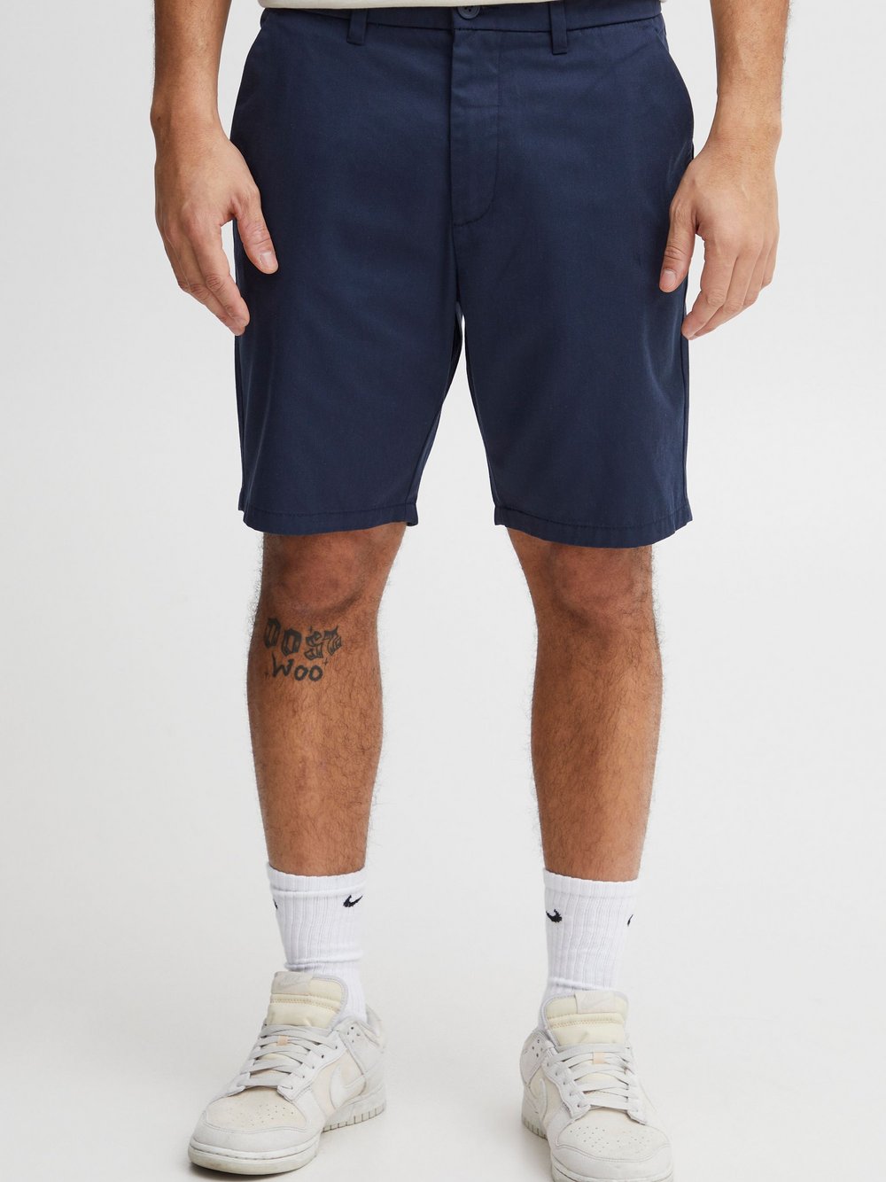 Solid Chinoshorts Herren blau, XL