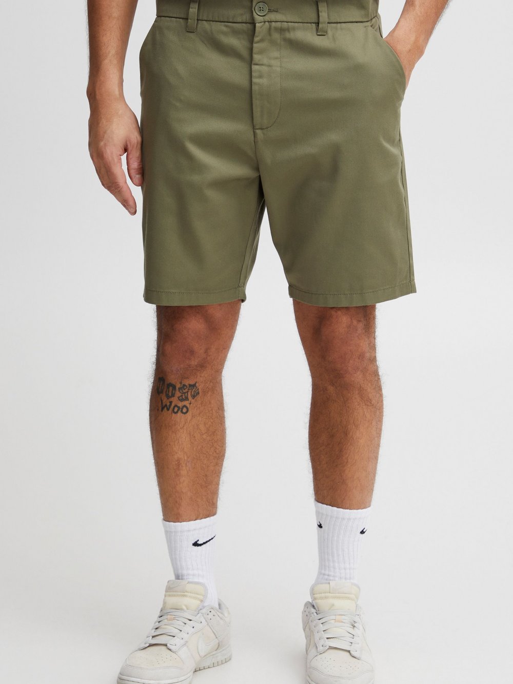 Solid Chinoshorts Herren grün, M