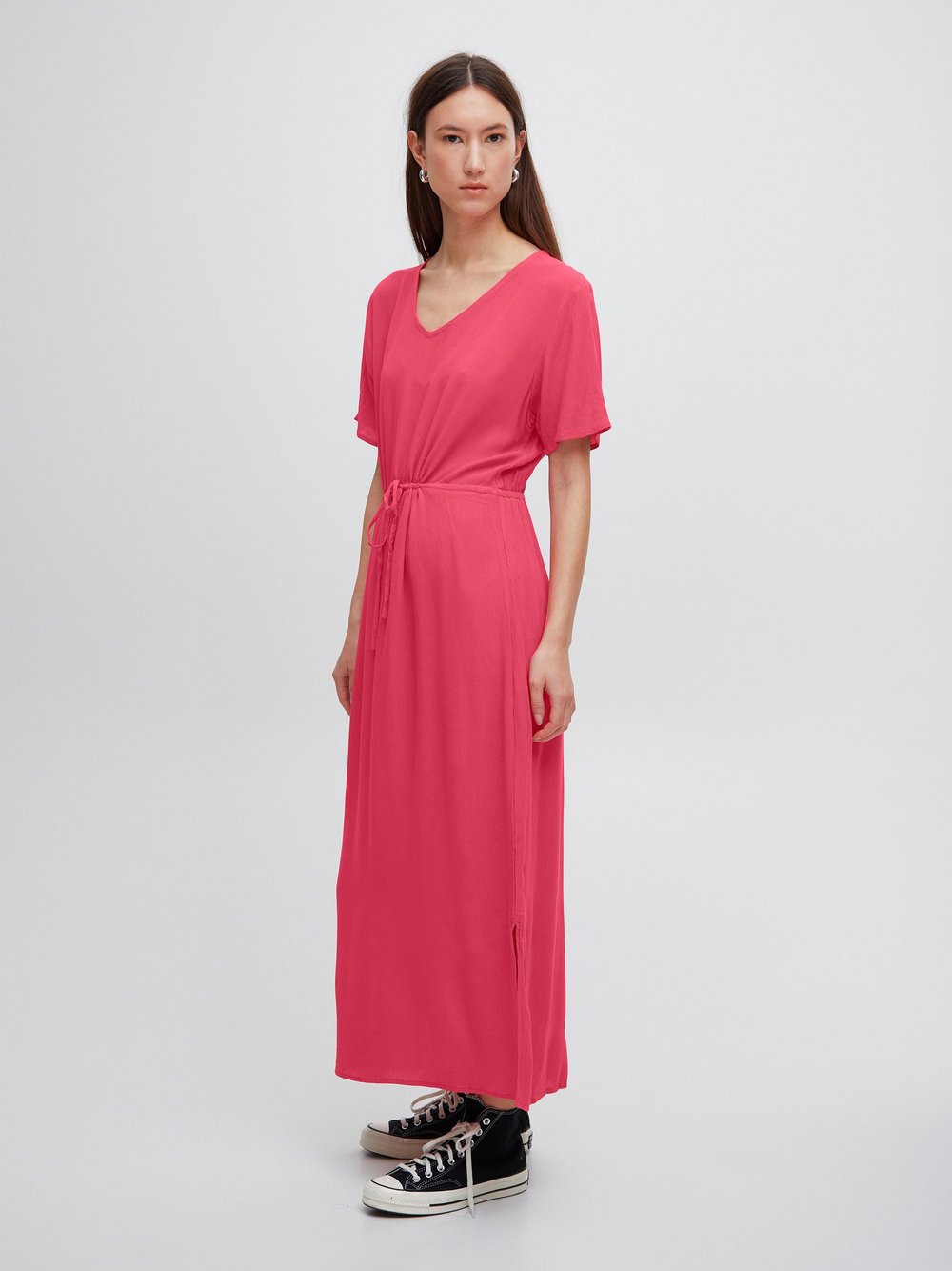 Ichi Sommerkleid Damen Viskose pink, S