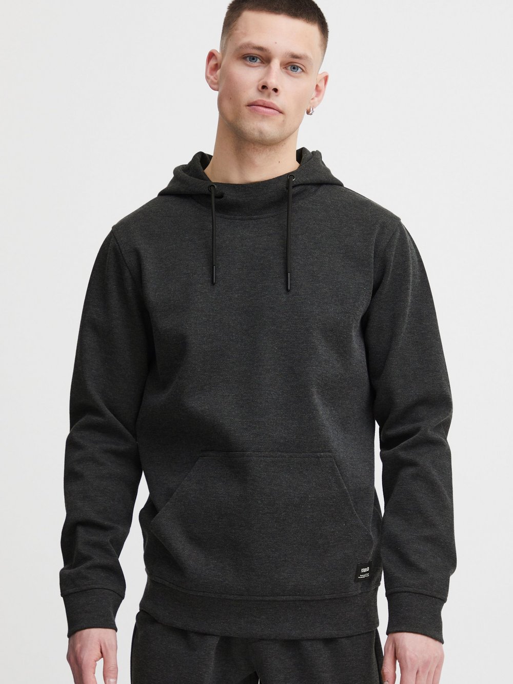 Solid Hoodie Herren grau, XXXL