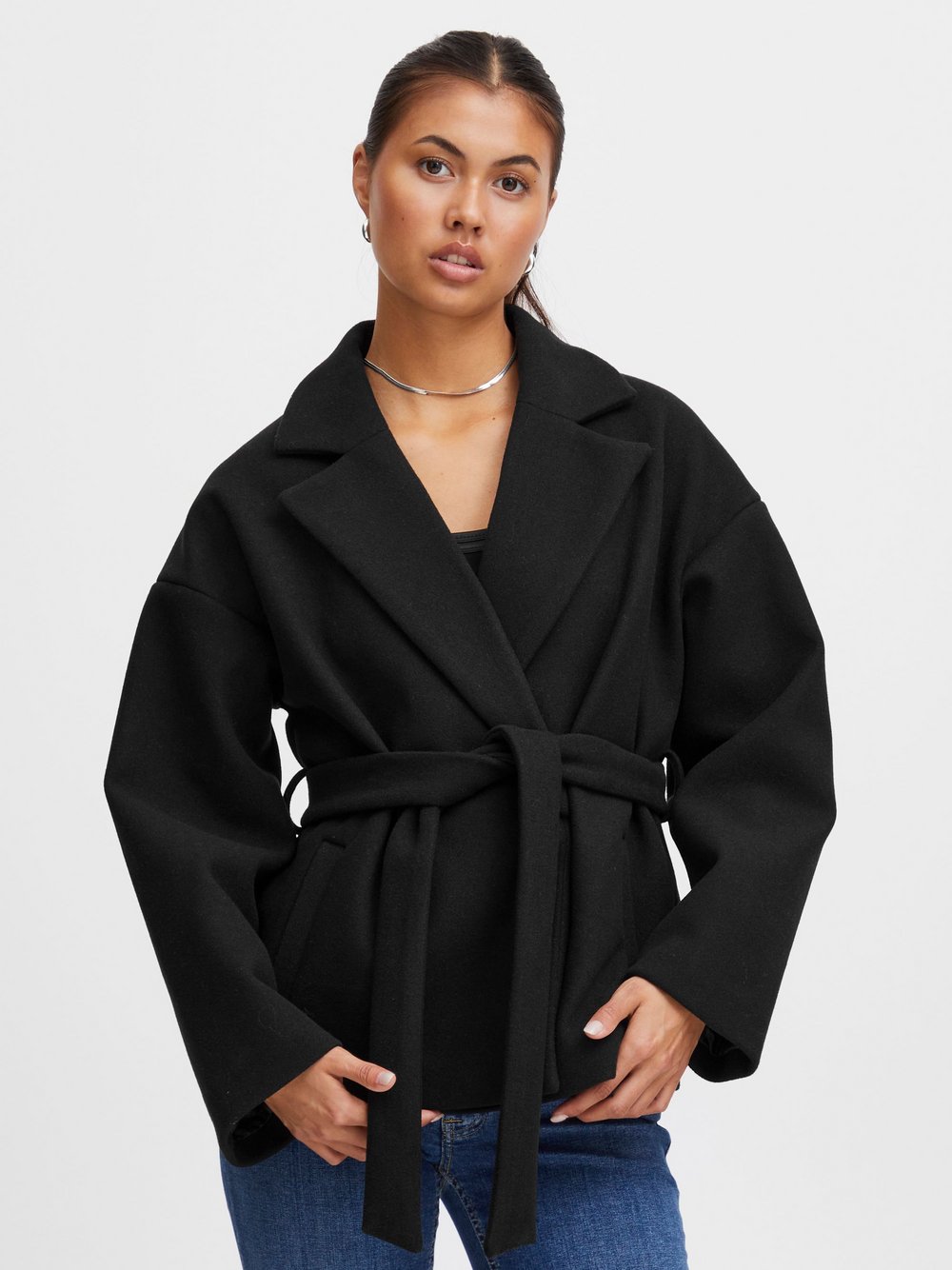 Ichi Kurzjacke Damen schwarz, 42