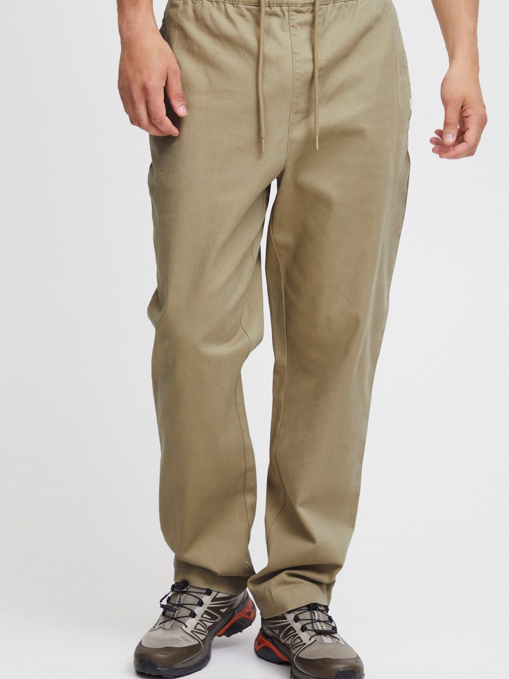 Solid Chinohose Herren Baumwolle beige, XL