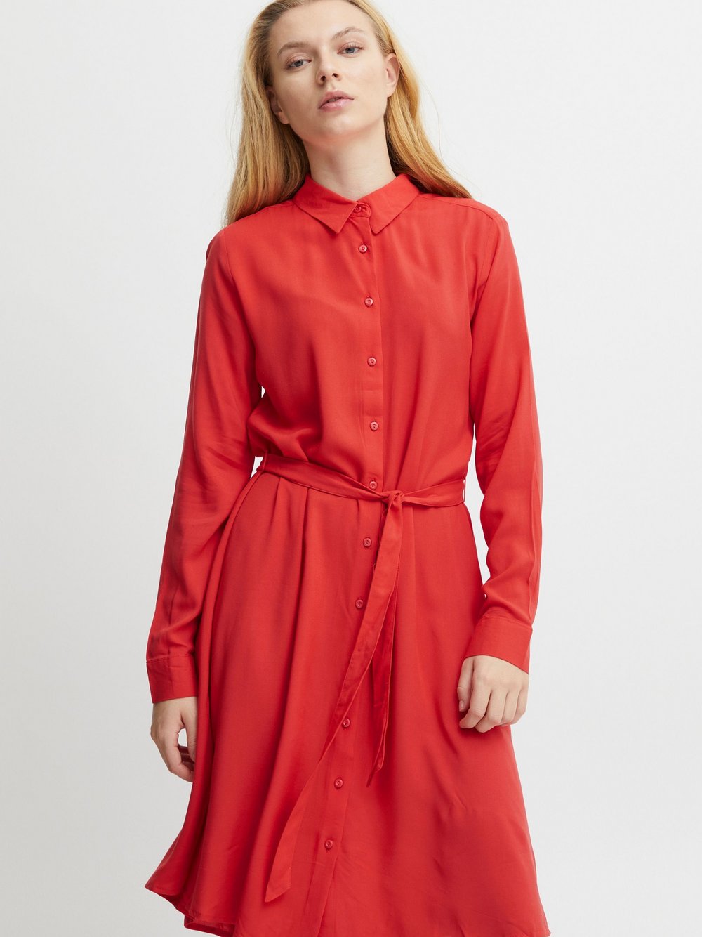 Ichi Blusenkleid Damen rot, 34