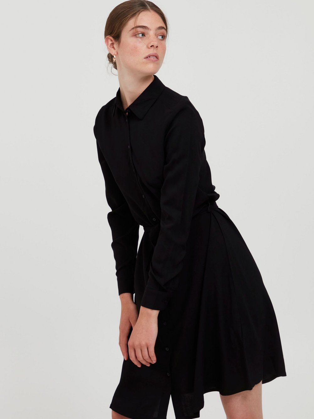 Ichi Blusenkleid Damen schwarz, 38