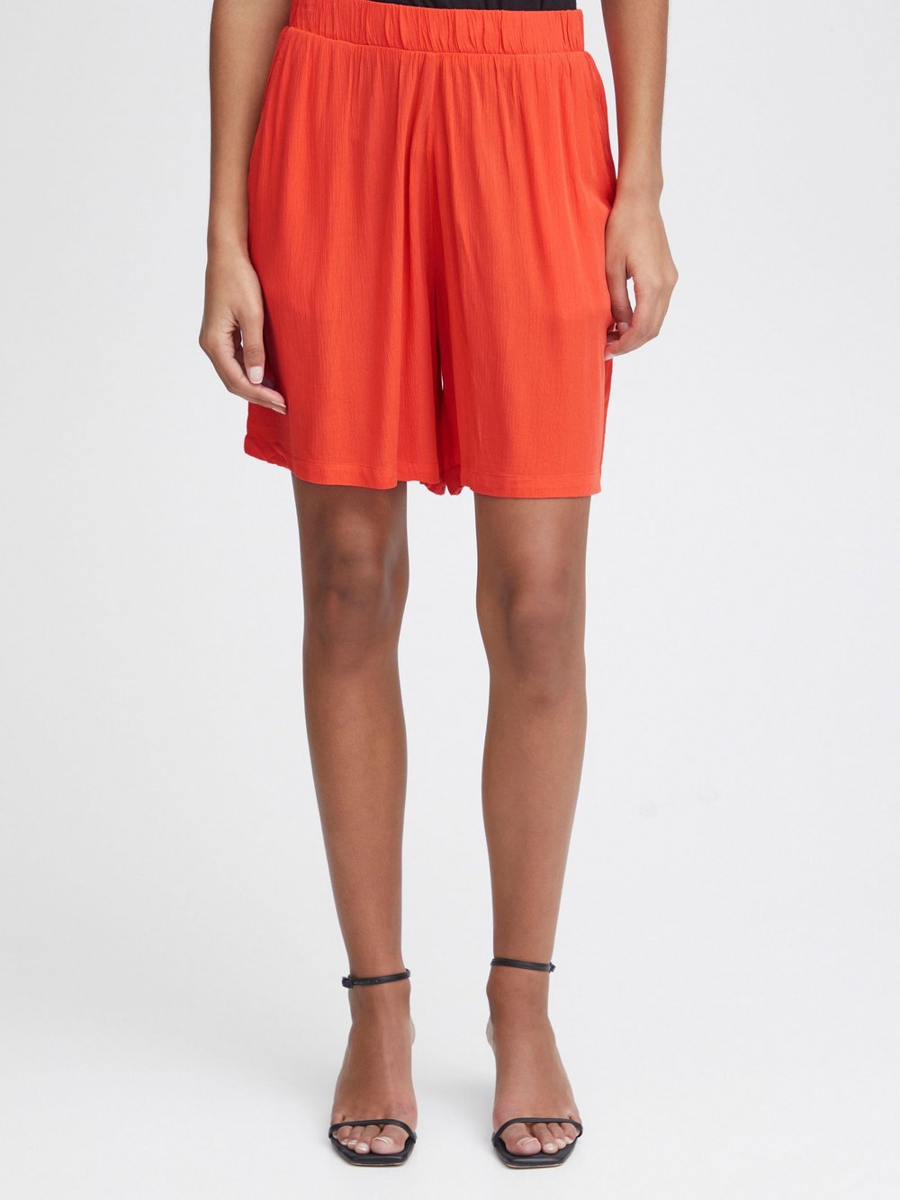 Ichi Shorts Damen Viskose orange, XS