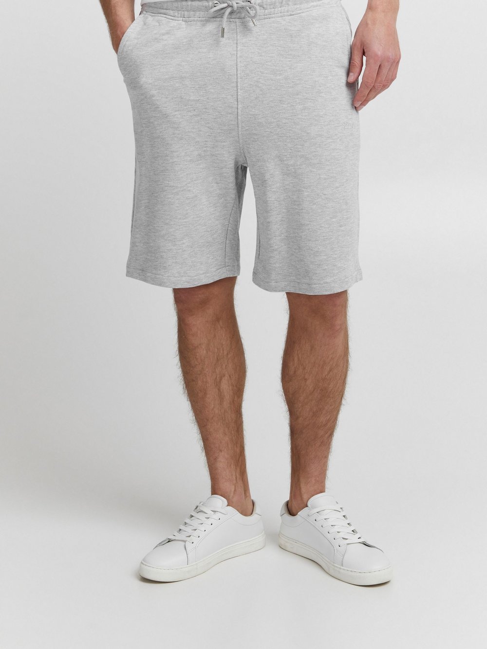 Solid Sweatshorts Herren Baumwolle grau, XXXL