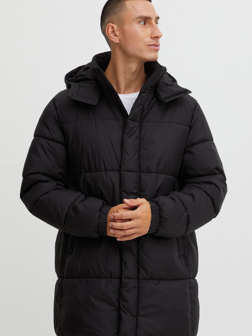 Solid Parka Herren schwarz, L