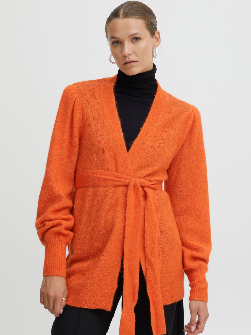 Ichi Strickjacke Damen orange, L