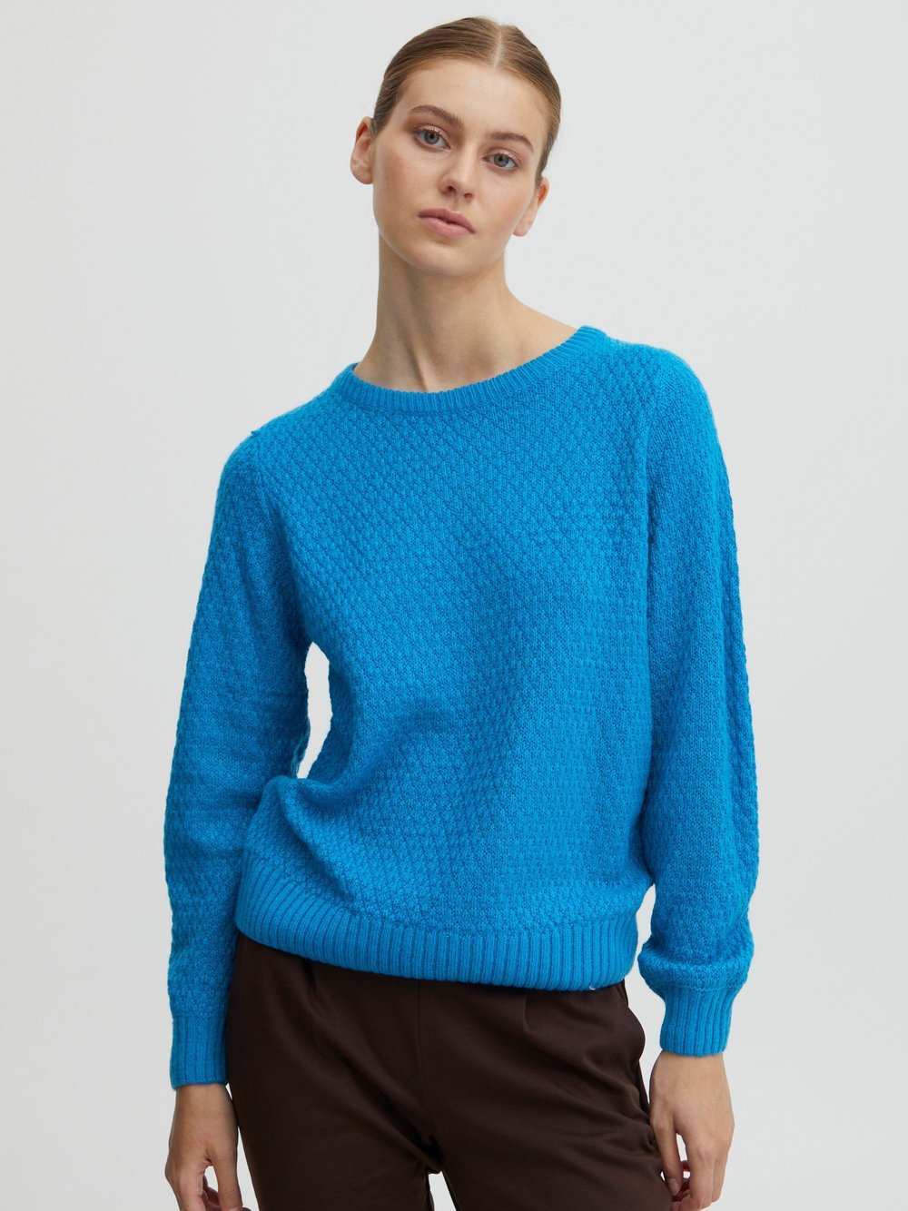 Ichi Strickpullover Damen blau, L