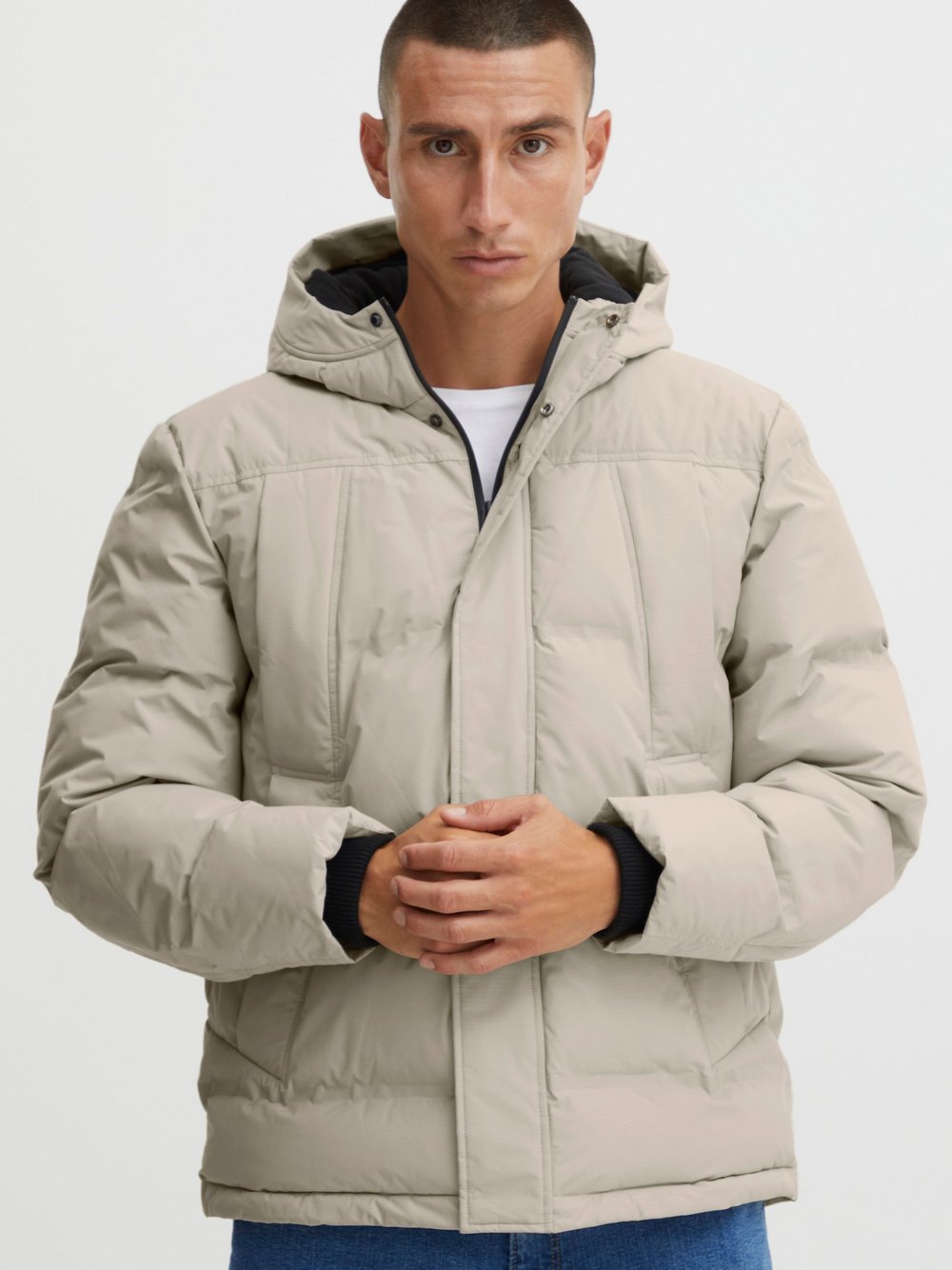 Solid Winterjacke Herren beige, XL