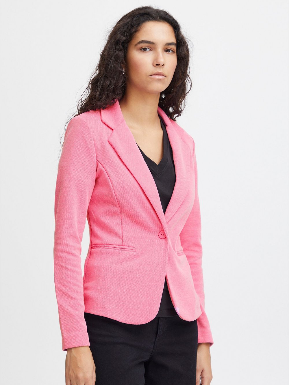 Ichi Sweatblazer Damen Baumwolle pink, S