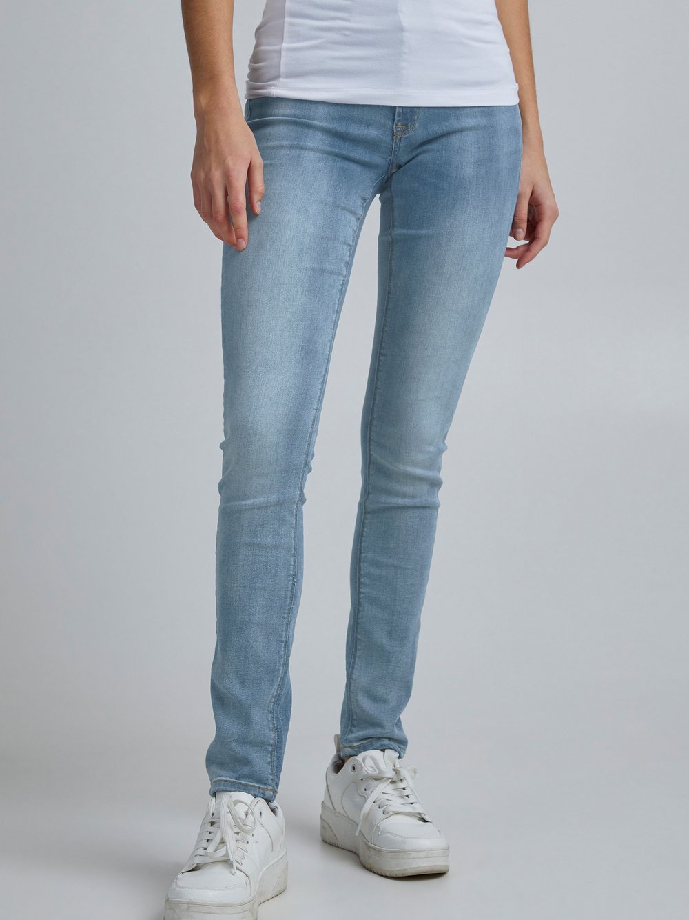 Ichi Röhrenjeans Damen Baumwolle blau, 32-32