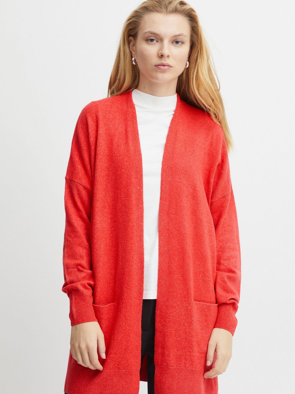 Ichi Cardigan Damen rot, XS/S