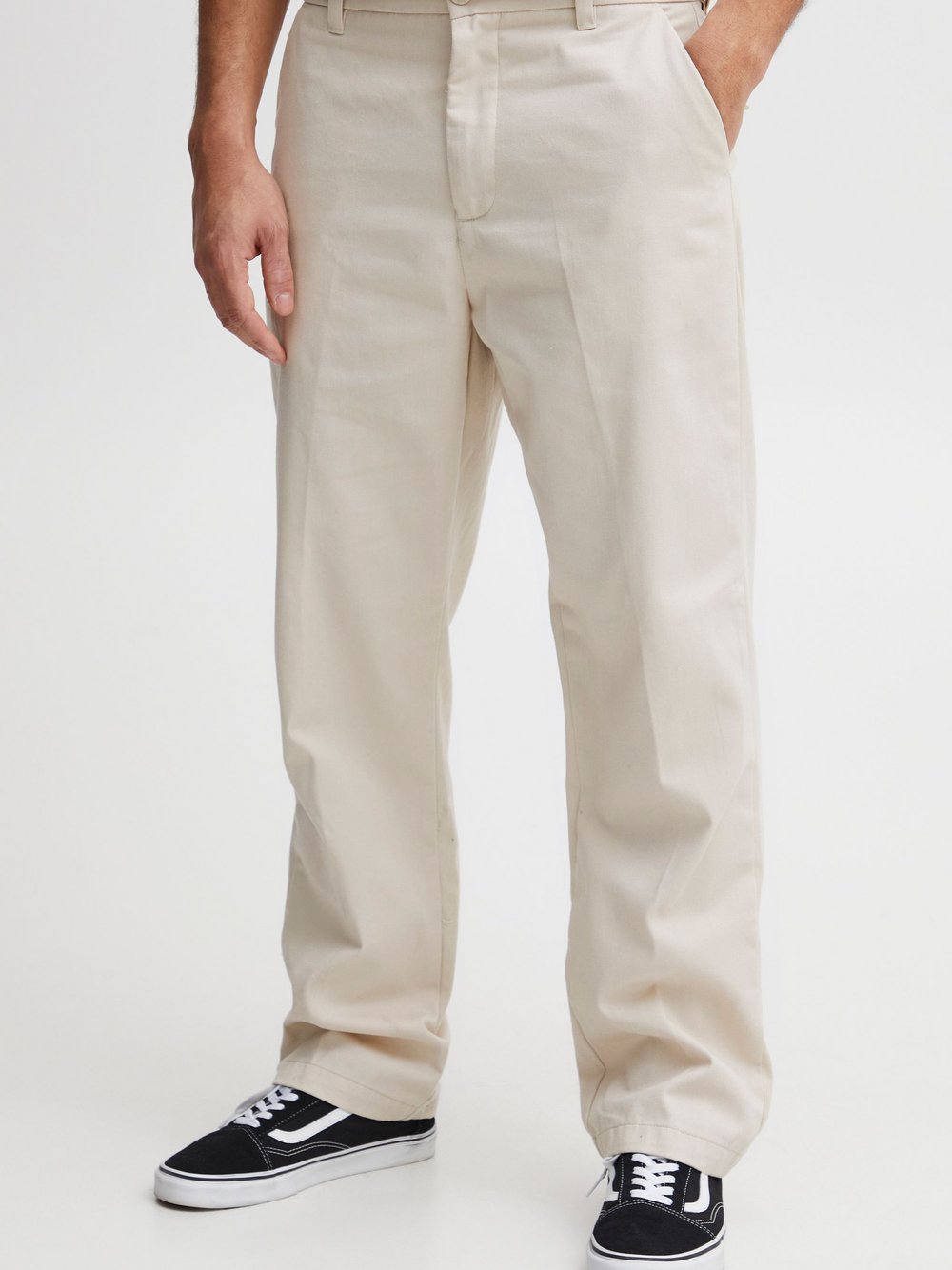 Solid Stoffhose Herren beige, 36-30