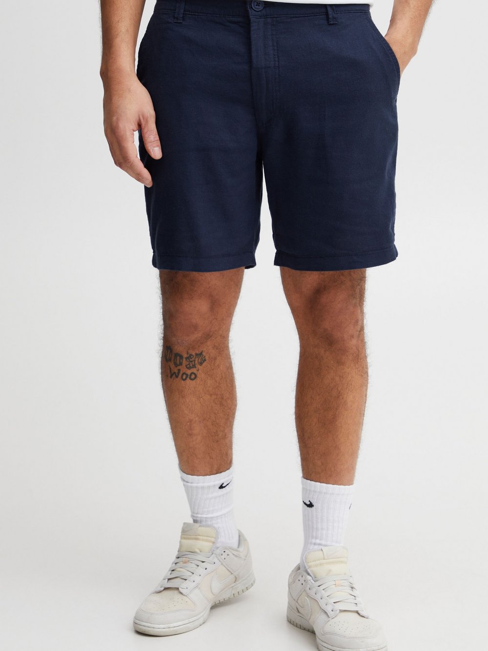 Solid Chinoshorts Herren blau, S