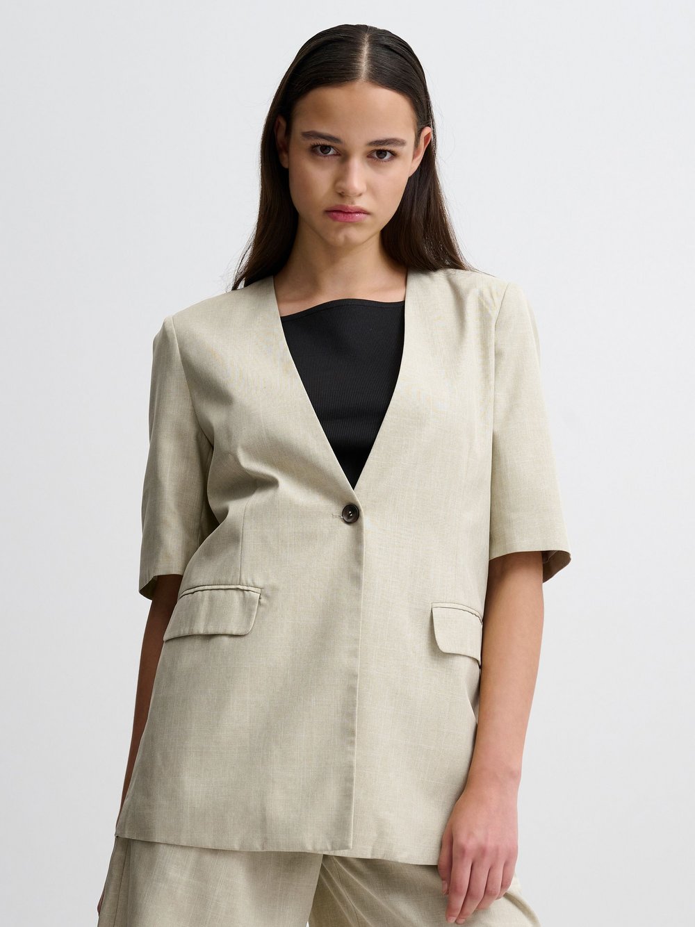 Ichi Jackenblazer Damen beige, 34