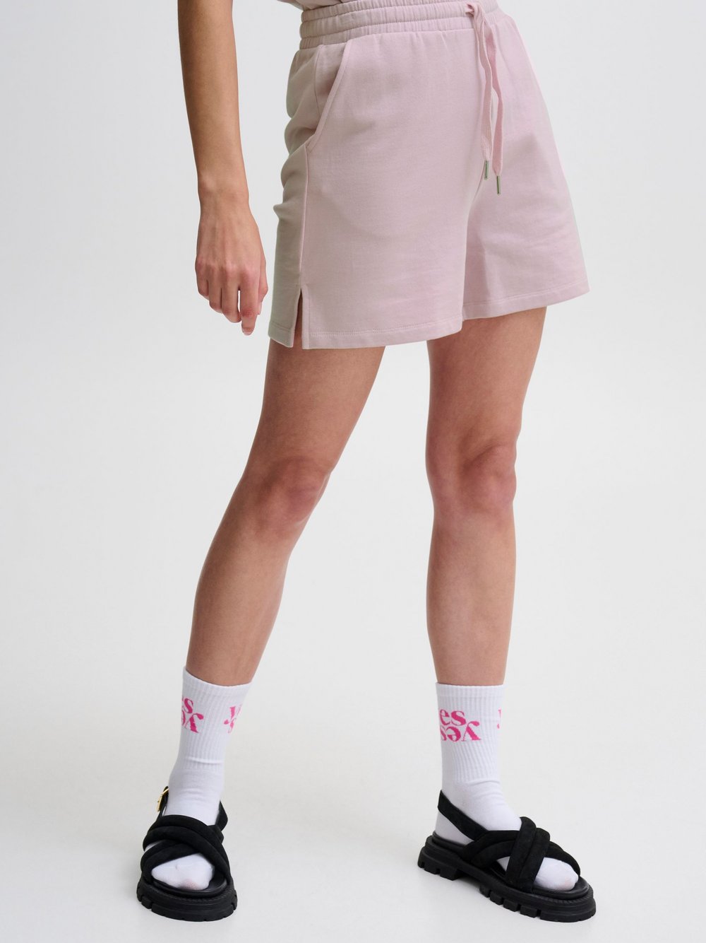 Ichi Shorts Damen Baumwolle rosa, M