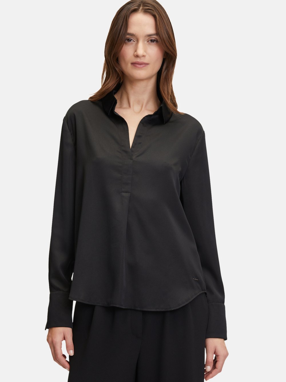 Betty & Co Satin-Bluse Damen schwarz, 40