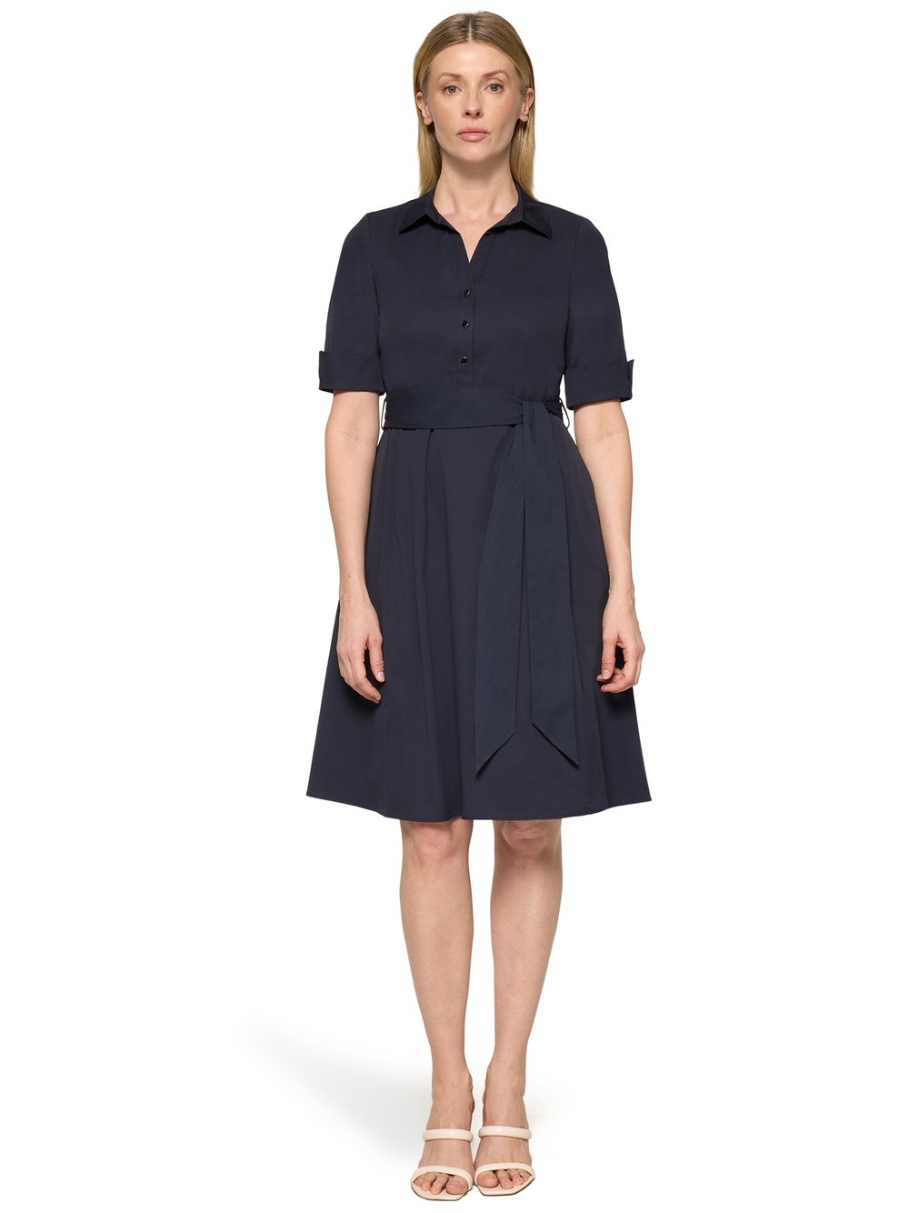 Thumbnail - Robe Légère Blusenkleid Damen Baumwolle blau, 46