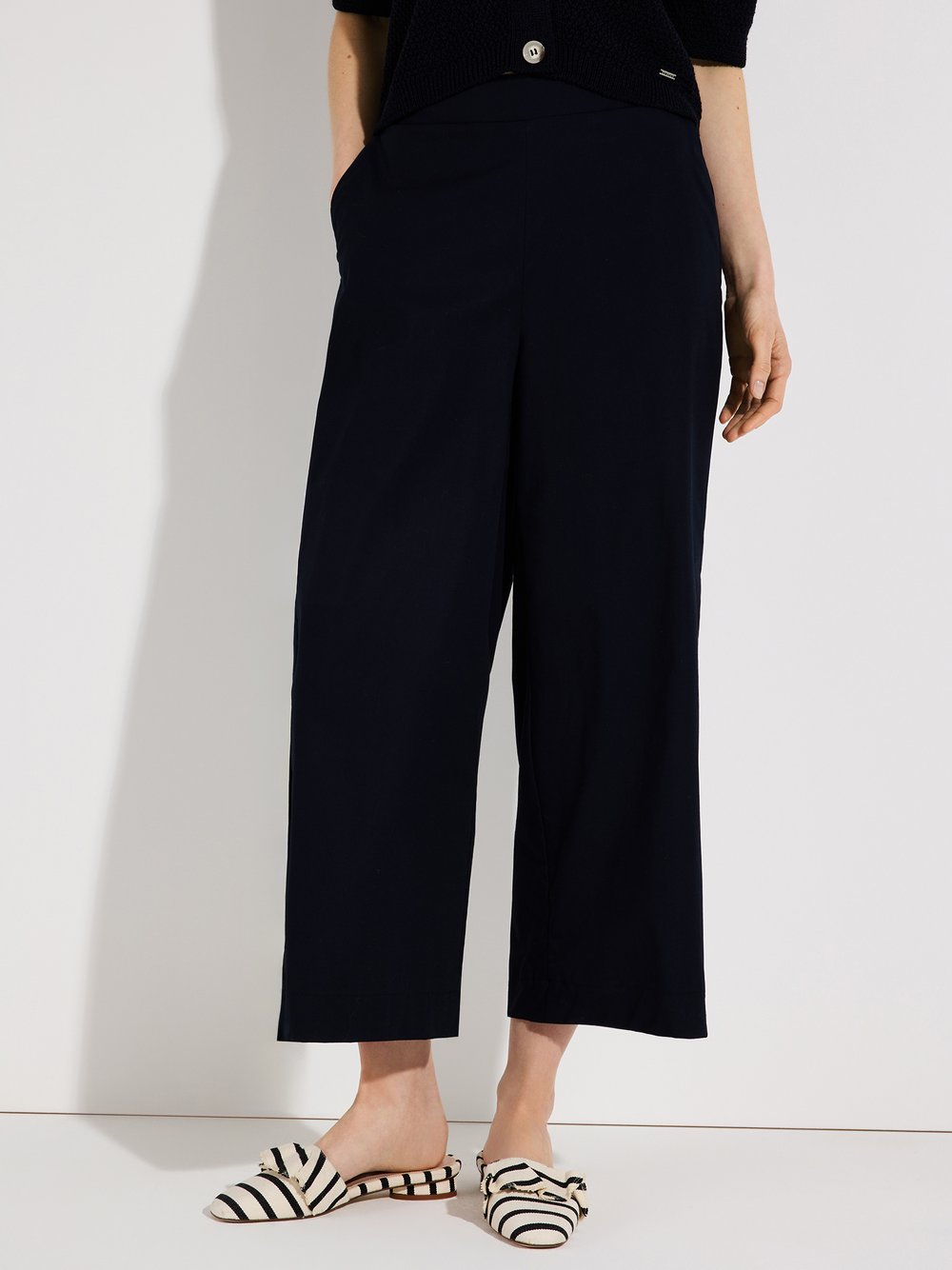 Thumbnail - More & More Culotte Damen Baumwolle blau, 46