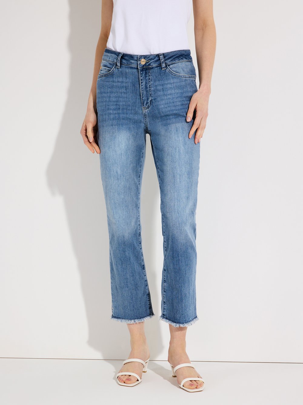More & More Jeans Damen Baumwolle blau, 38