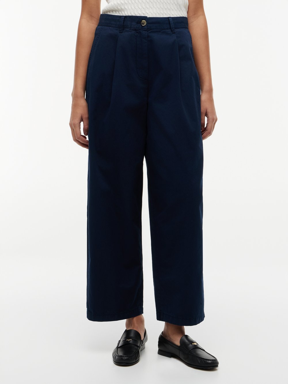 Tommy Hilfiger Damen Chinos Blau Gr. 44 - Bild 2
