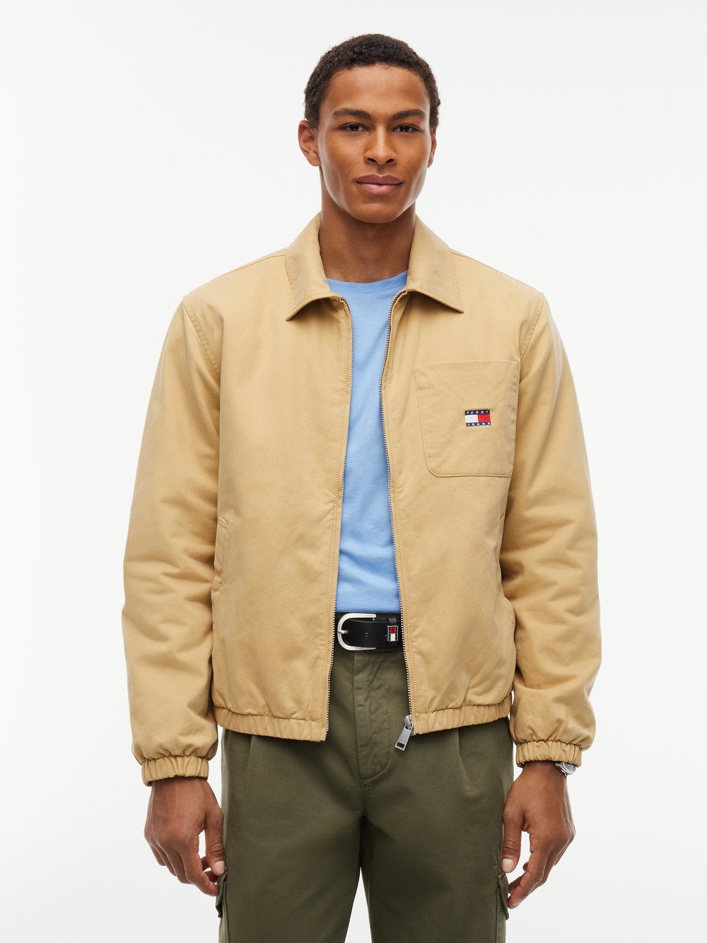 VAN GRAAF Tommy Jeans Herren Beige Jacke Baumwolle (100%) Extra Groß