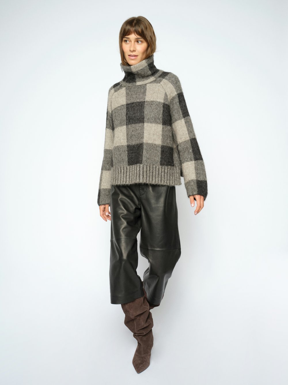 VAN GRAAF Mos Mosh Damen Mehrfarbig Strickpullover Mit Mohair- Und Wollanteil Wolle Groß