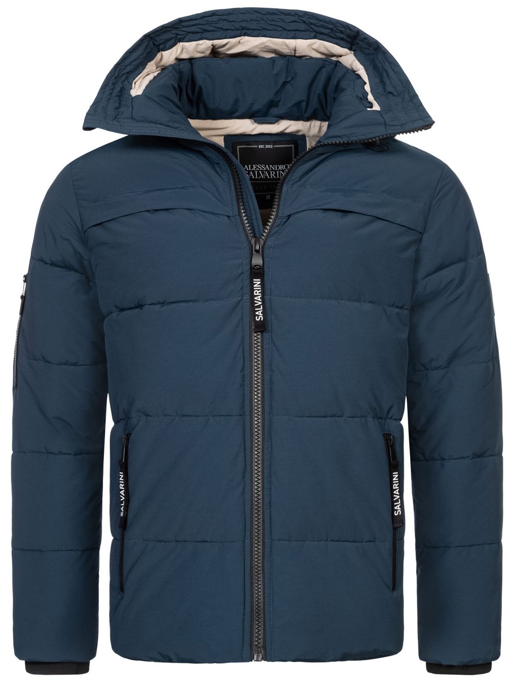 Alessandro Salvarini Winterjacke  Herren Baumwolle blau, L