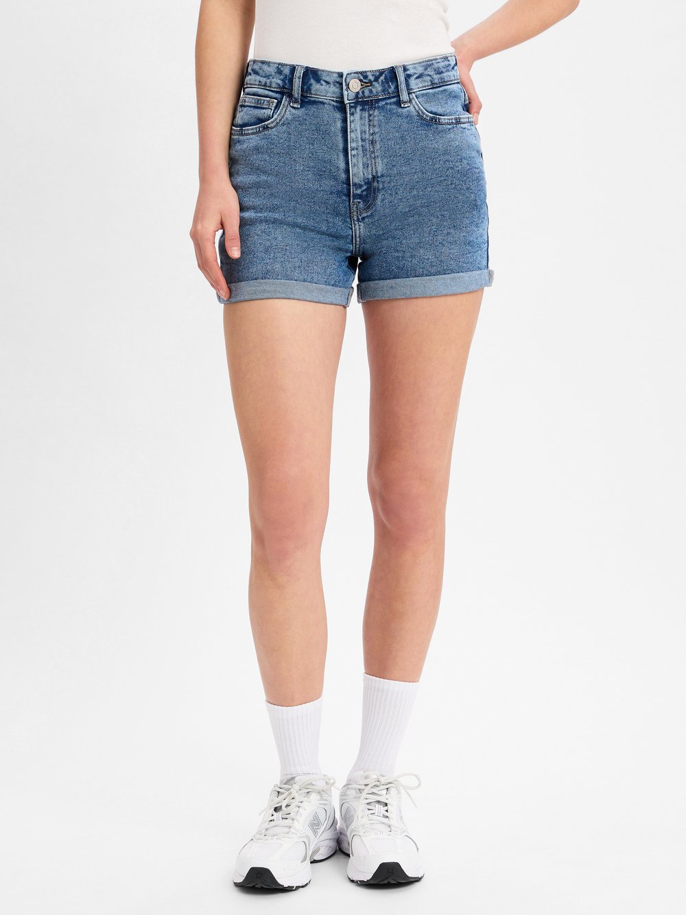 Thumbnail - Noisy May Jeansshorts Damen Baumwolle blau, XS