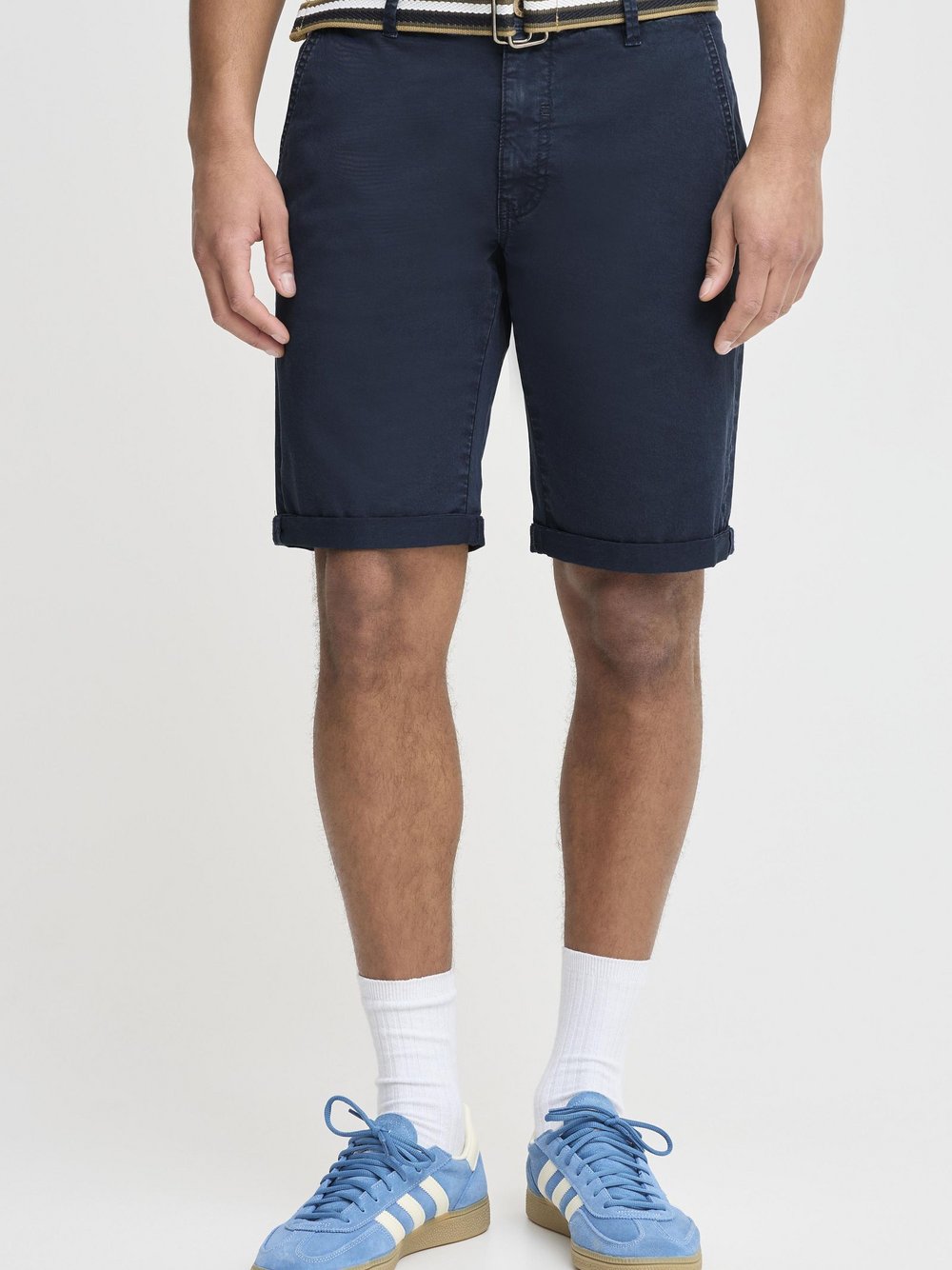 BLEND Chinoshorts Herren Baumwolle blau, S