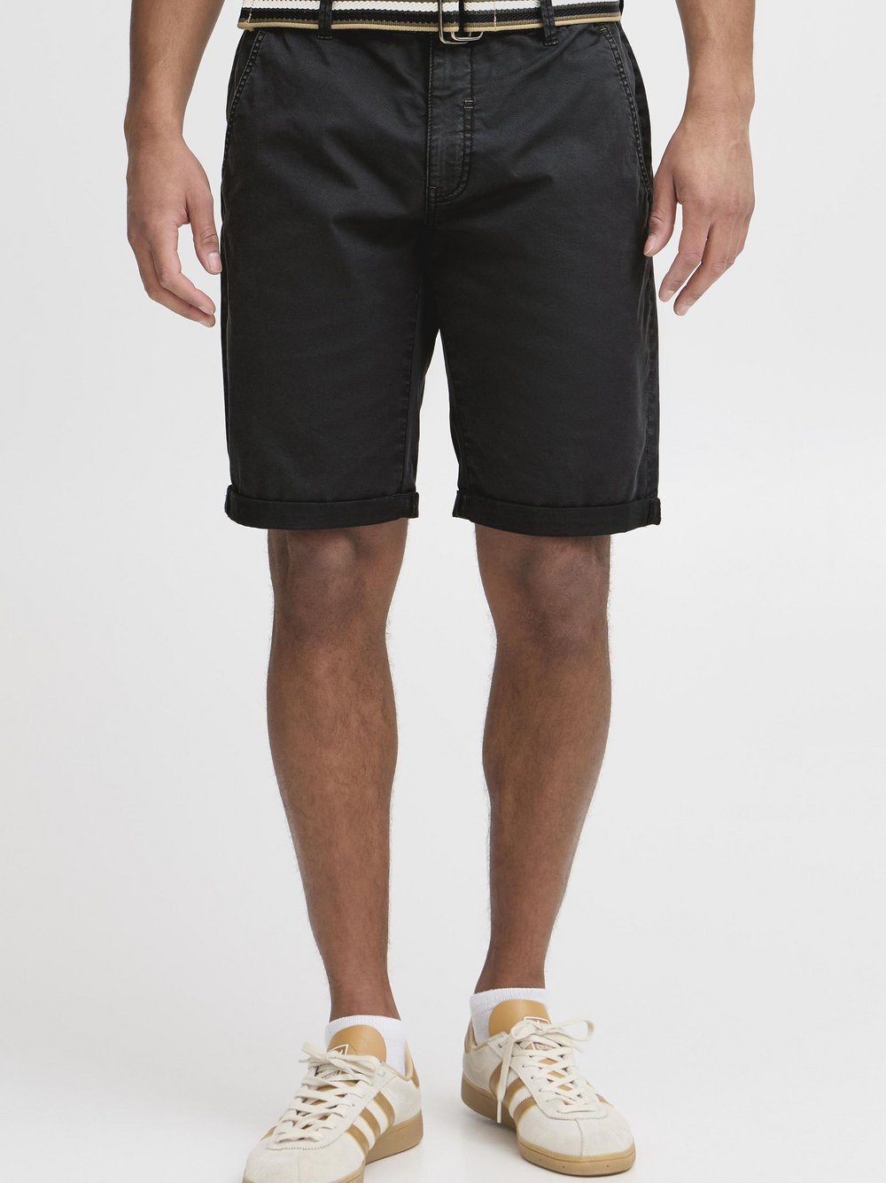 BLEND Chinoshorts Herren Baumwolle schwarz, S