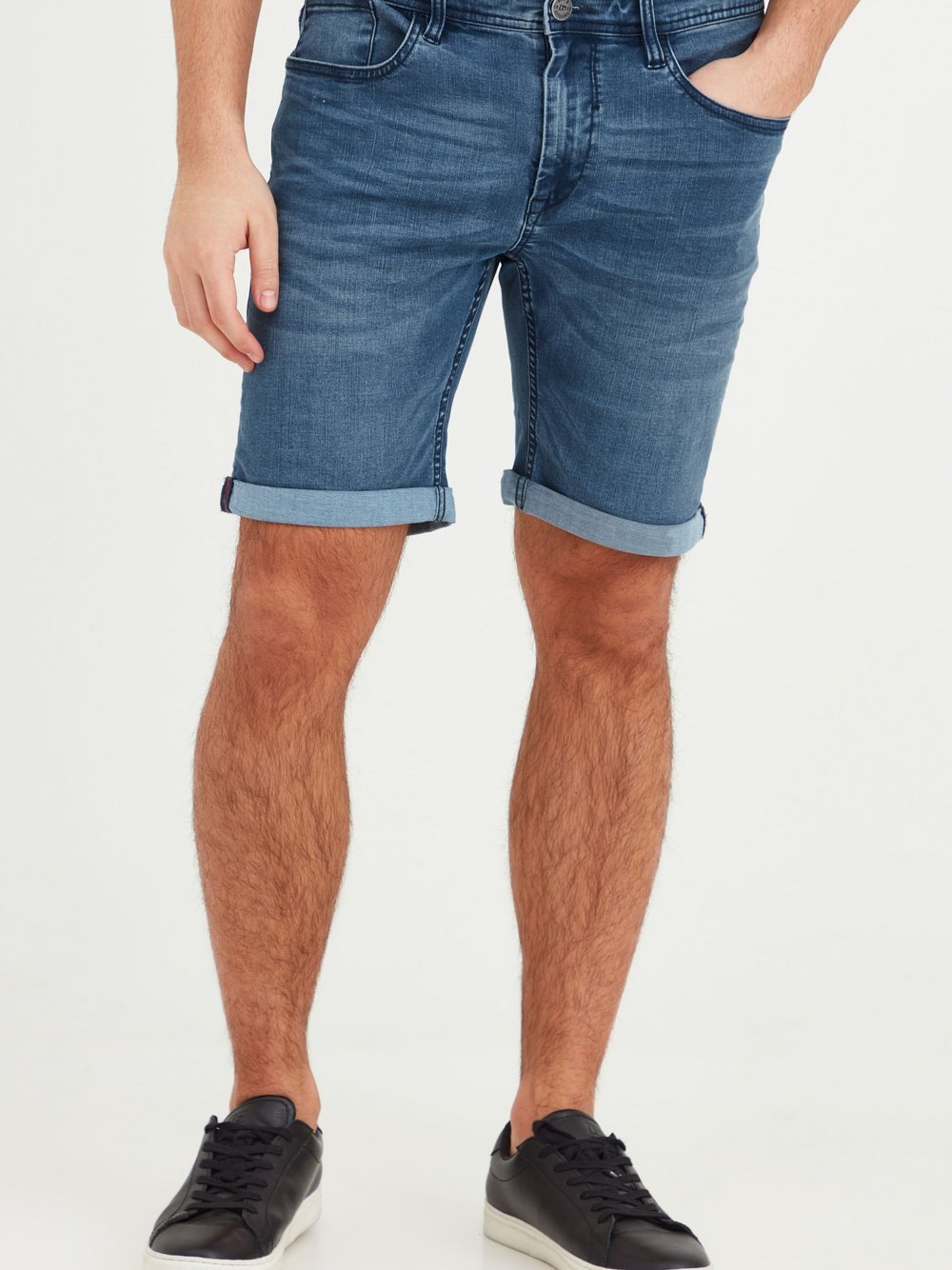 BLEND Jeansshorts Herren Baumwolle blau, XL