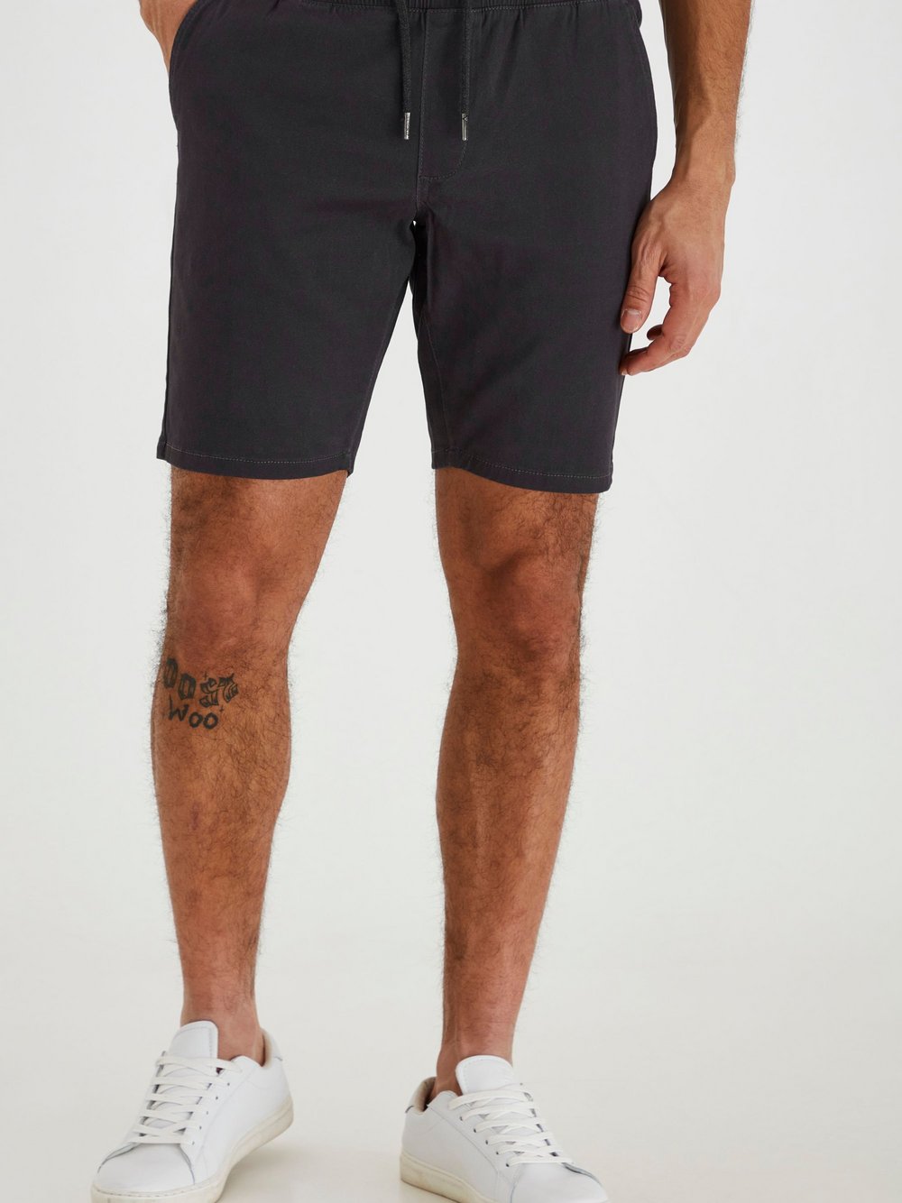 BLEND Chinoshorts Herren Baumwolle grau, L