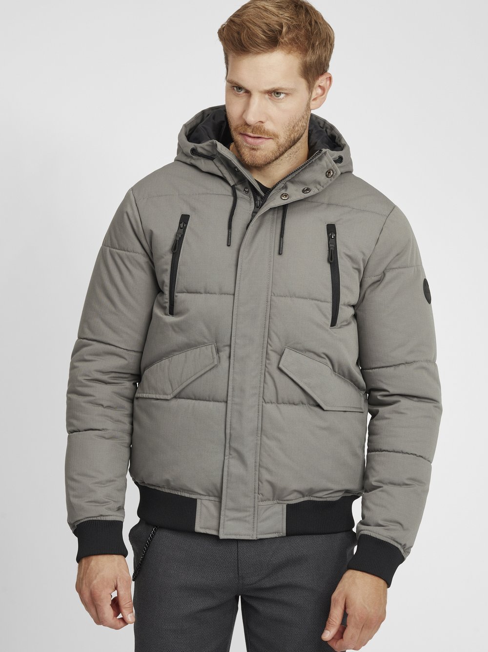 Indicode Winterjacke Herren grau, XL