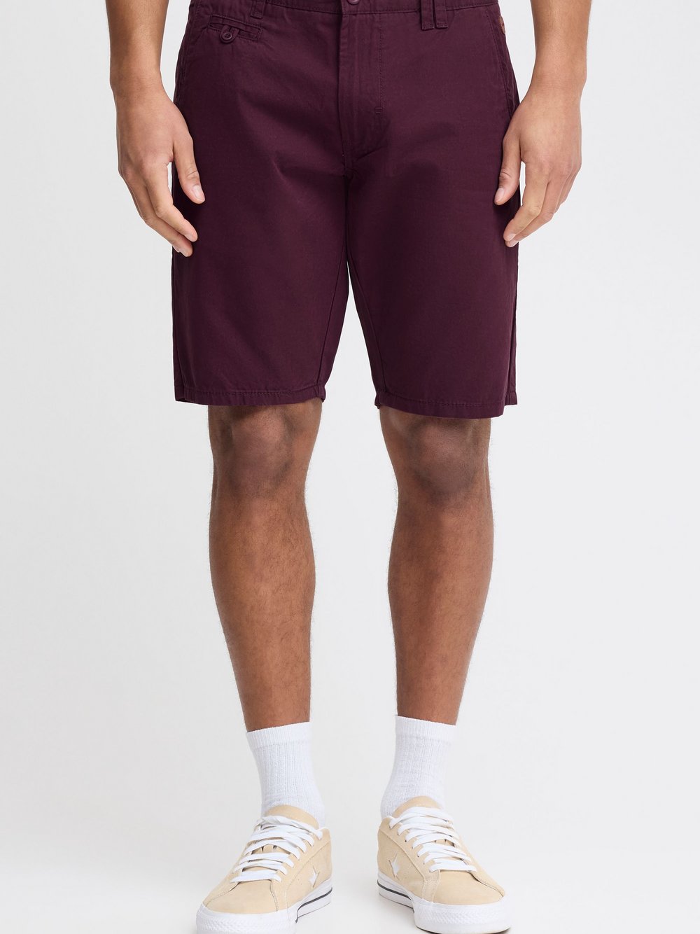BLEND Chinoshorts Herren Baumwolle rot, M