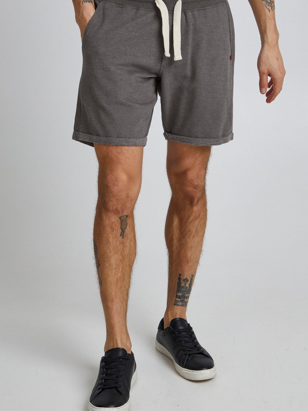 BLEND Sweatshorts Herren Baumwolle grau, XL