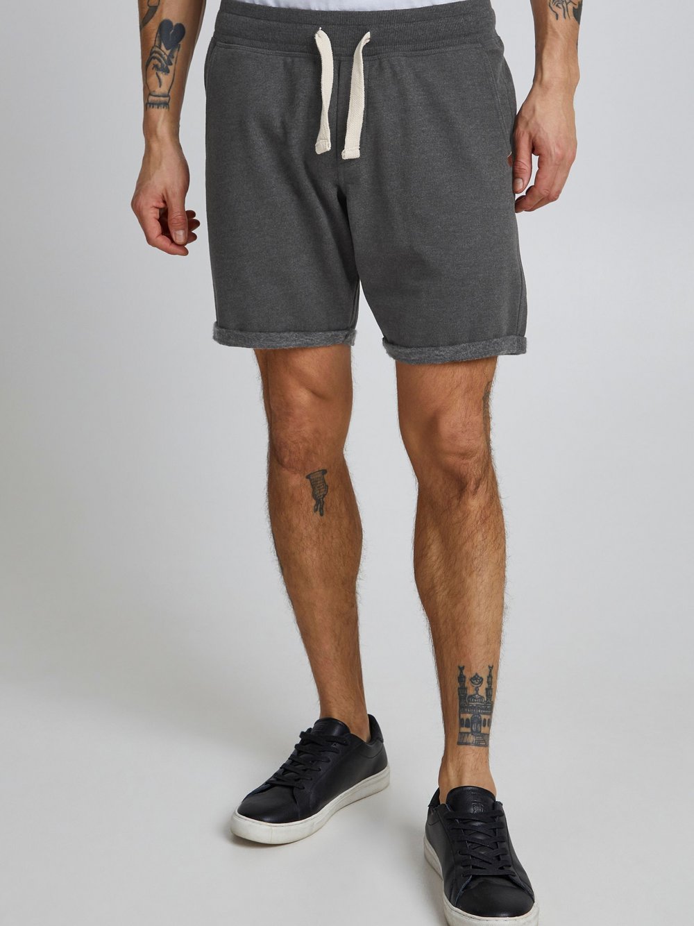 BLEND Sweatshorts Herren Baumwolle grau, XL