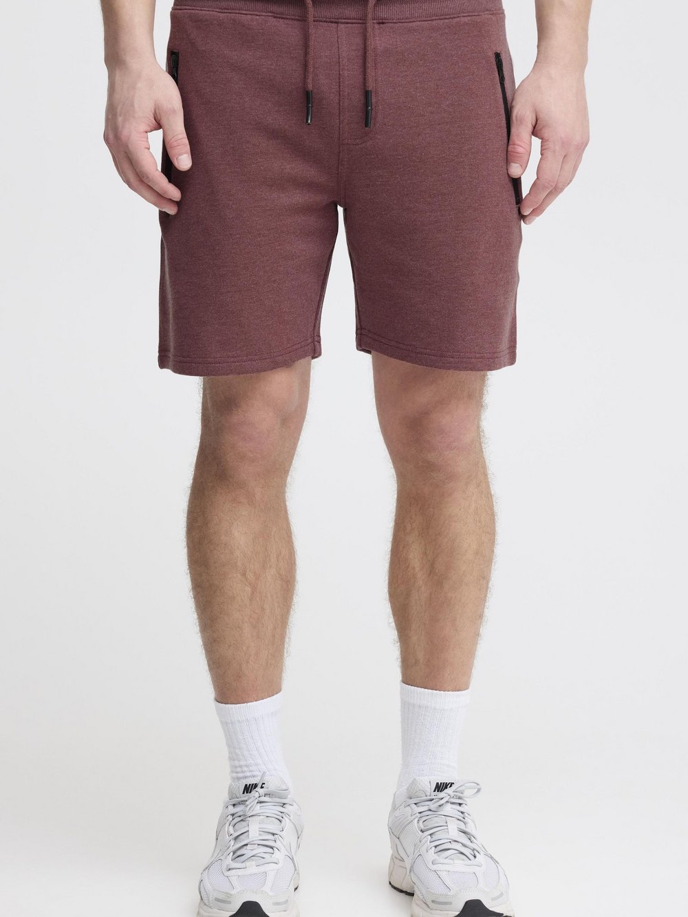 Thumbnail - Solid Sweatshorts Herren Baumwolle rot, XXL